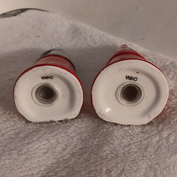 Festive Gnome Ceramic Salt & Pepper Shakers - Red and Gray - Picture 3 of 5